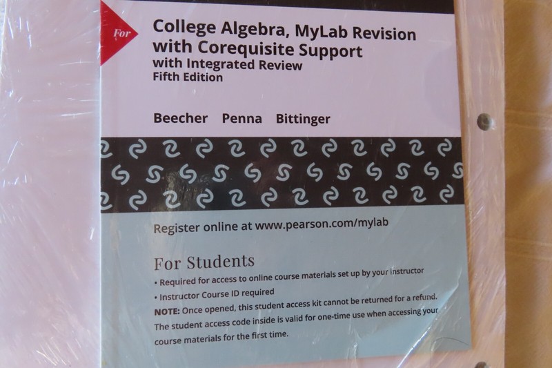 College Algebra by Beecher, Penna, Bittinger NEW SEALED Unbound 3 Hole Punched gallery