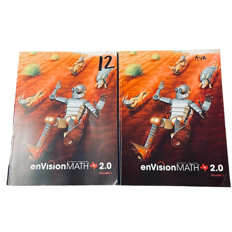 enVision MATH 2.0 Vol 1 Workbook 3rd Grade Pearson TX Subject Reinforcement READ