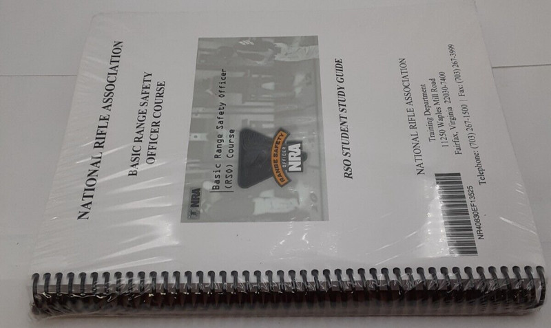 National Rifle Assoc. Basic Range Safety Officer Course RSO Student Study Guide gallery