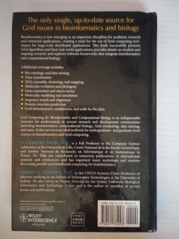 Wiley Grid Computing for Bioinformatics and Computational Biology by Talbi gallery