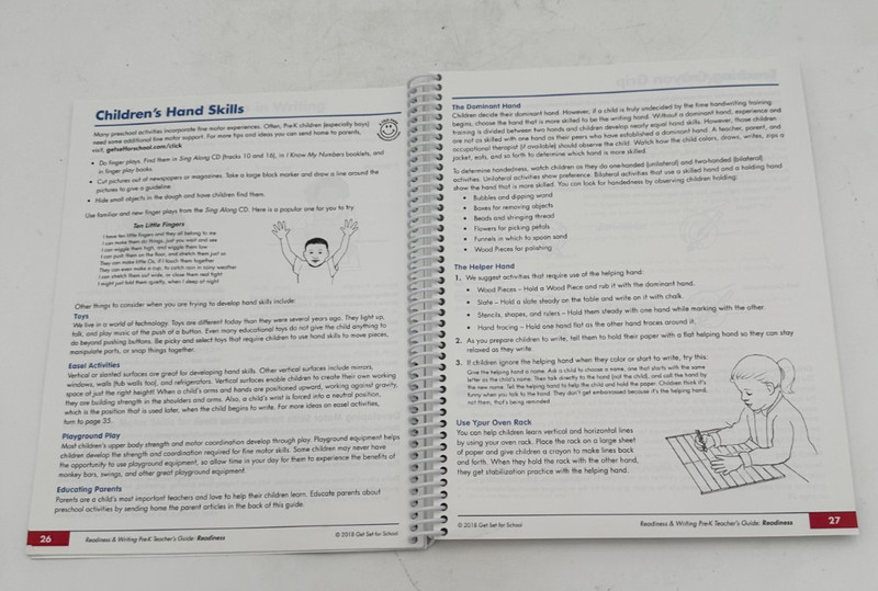 Get Set for School: Readiness & Writing Pre-K Teacher's Guide 2018 Spiral 7th Ed gallery