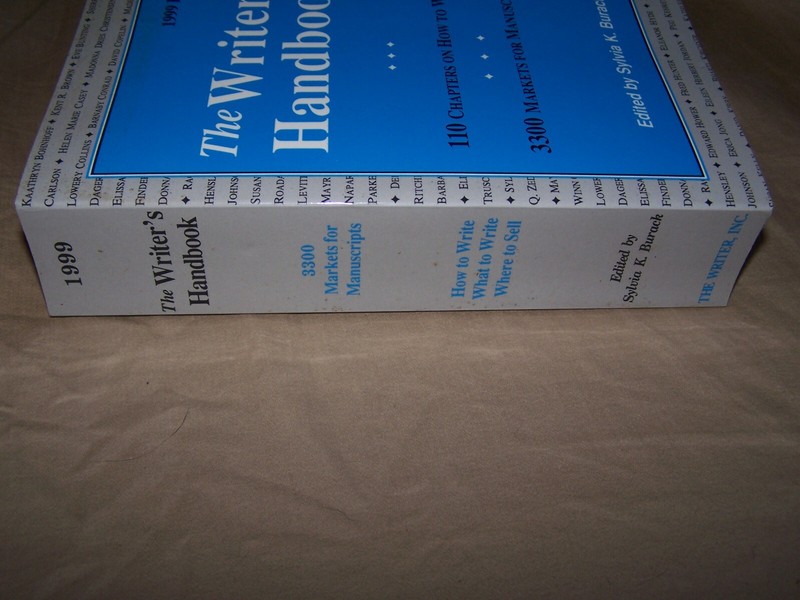 The Writer's Handbook, 1999 Edition edited by Sylvia K. Burack ©1998 paperback gallery