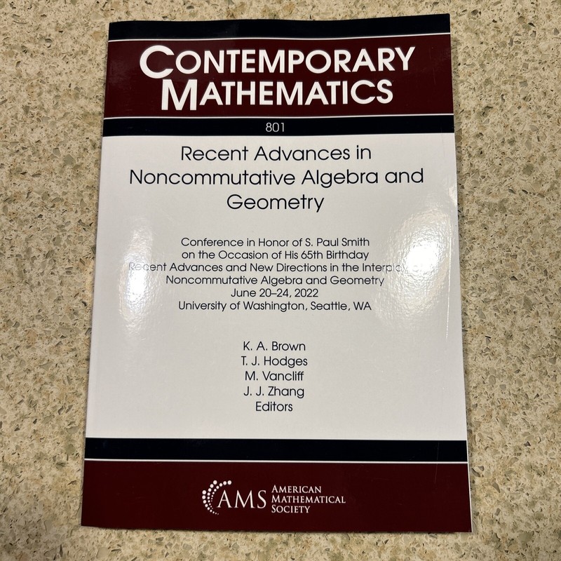 Contemporary Mathematics Recent Advances Noncommutative Algebra Geometry – AMS