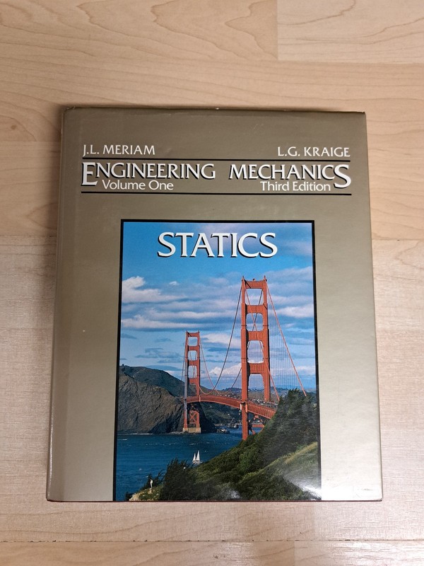 Engineering Mechanics Volume 1 Statics , 3rd Edition, Hard Cover, Wiley,1992