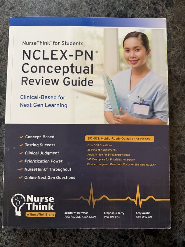 NCLEX-PN Conceptual Review Guide: NurseThink for Students by Judith W. Herrman (