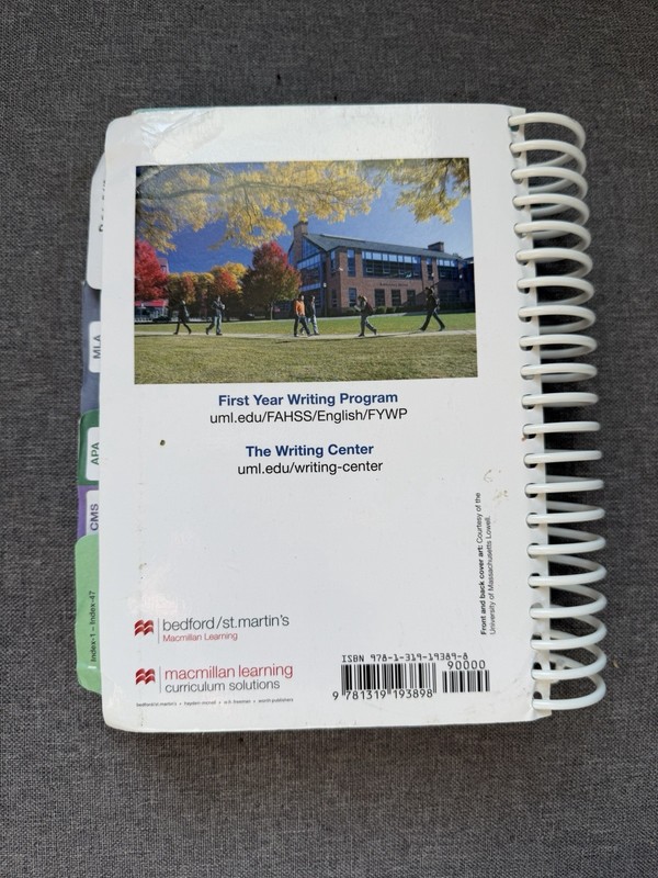 A Writer's Reference 9th ED UMASS LOWELL W/ LAUNCHPAD ACCESS - USED gallery