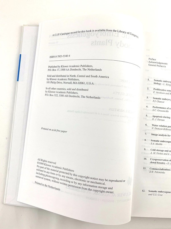 Somatic Embryogenesis in Woody Plants : Vol. 4 Forestry Sciences Textbook 1999 gallery
