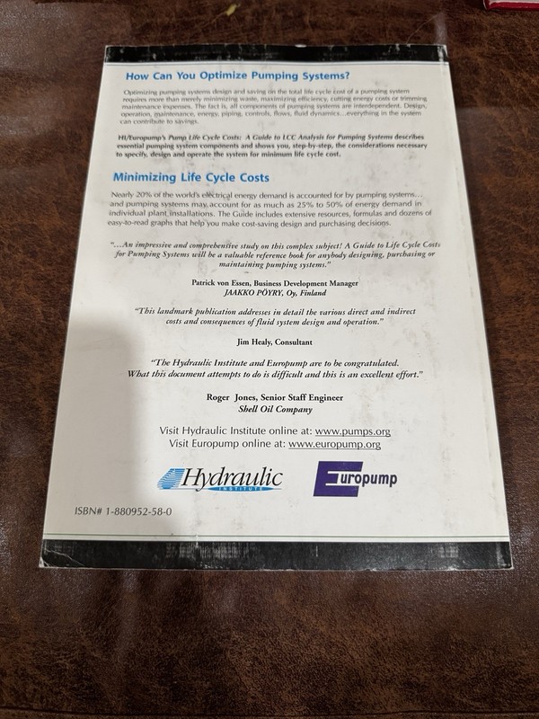 Pump Life Cycle Costs : Guide to LCC Analysis by Lars Frenning (2001) gallery