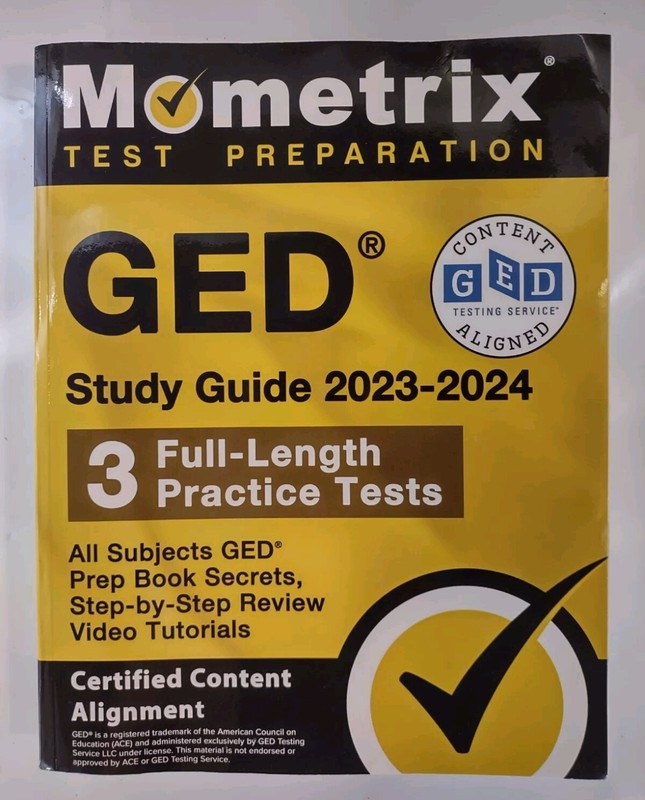 GED Study Guide 2023-2024 All Subjects – GED Prep Book Secrets (Like New)
