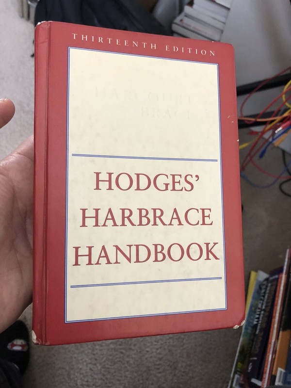 Hodges’ Harbrace Handbook by Suzanne S. Webb, Winifred B. Horner and Robert…
