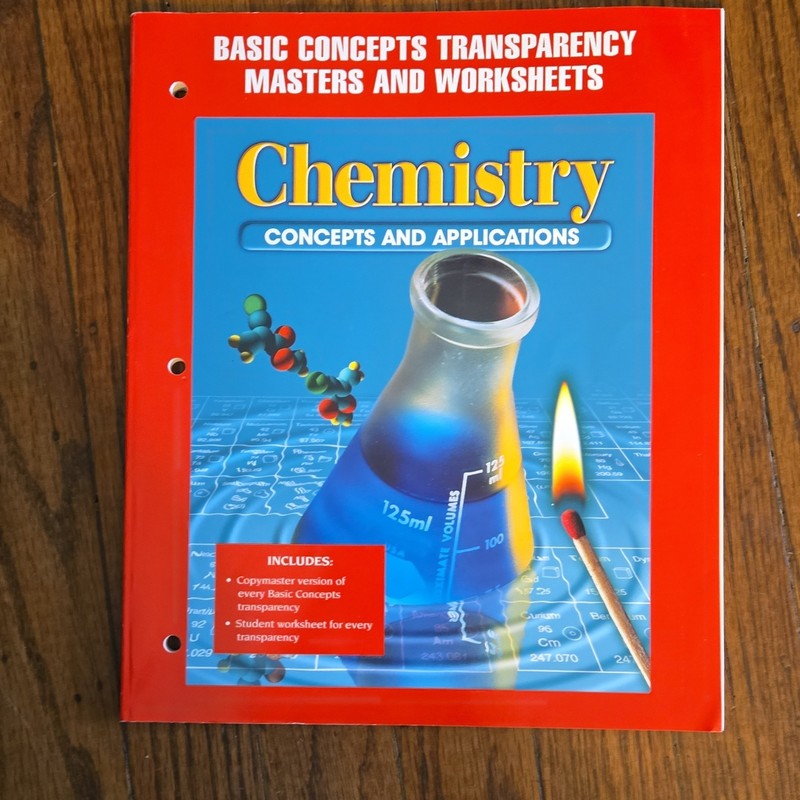 Glencoe/McGraw-Hill Chemistry: Concepts & Applications Masters Worksheets