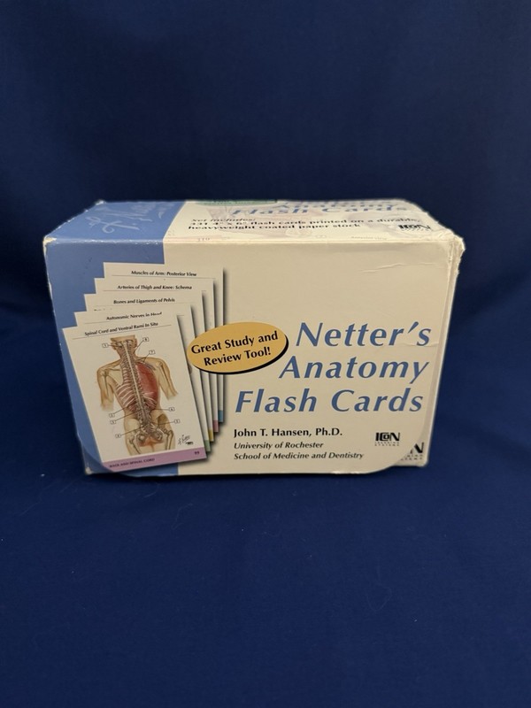 Sealed Netter’s Anatomy Flash Cards John T. Hansen (2002) 331 Card Set