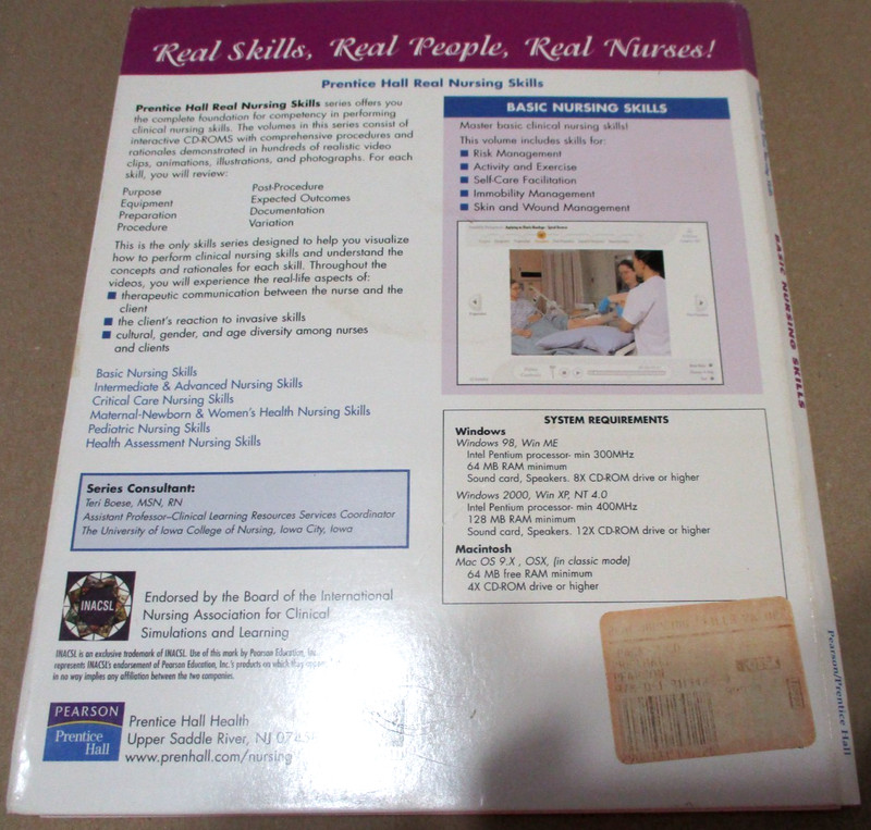 Prentice Hall Real Nursing Skills: Basic Nursing Skills, Pearson Ed. 5CDs gallery