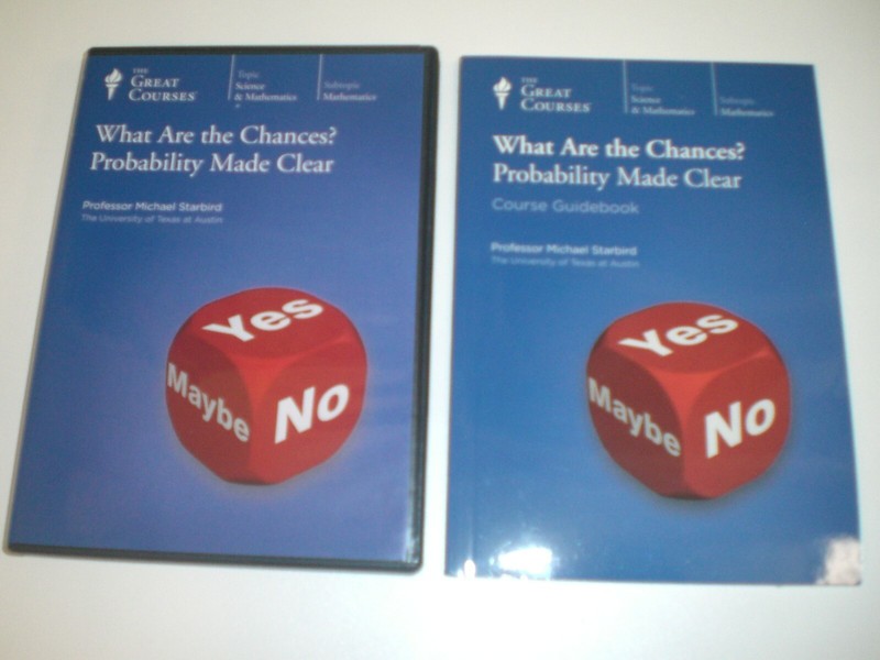 The Great Courses What Are the Chances? Probability Made Clear Book and DVDs