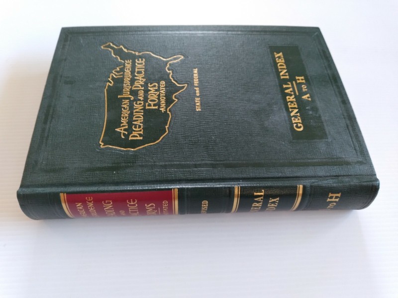 American Jurisprudence - General Index - A-H gallery
