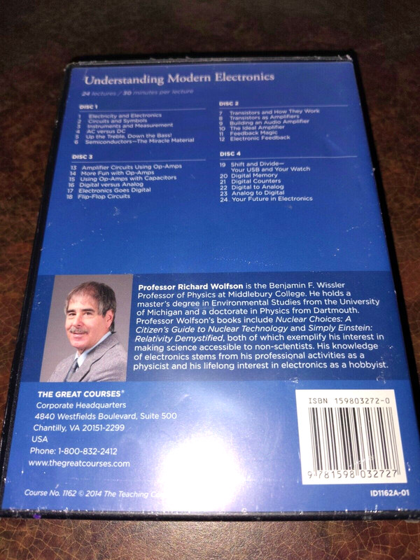 UNDERSTANDING MODERN ELECTRONICS by RICHARD WOLFSON (2014, DVD) - BRAND NEW gallery