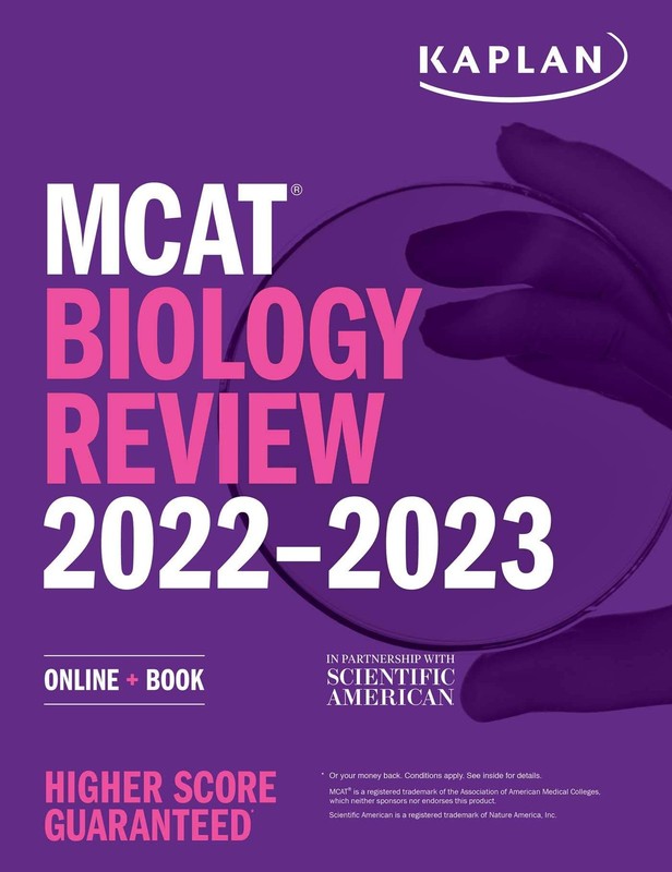 MCAT Biology Review 2022-2023: Online + Book (Kaplan Test Prep) – paperback …