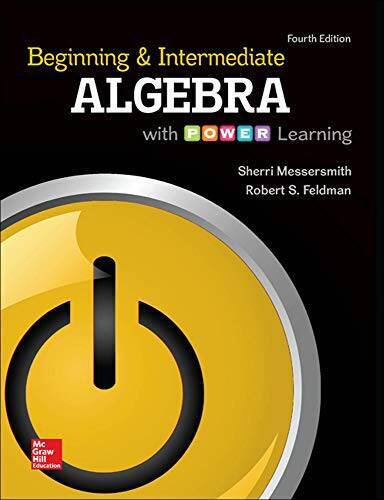 Beginning and Intermediate Algebra with Power Learning, 4th Edition (Math – GOOD