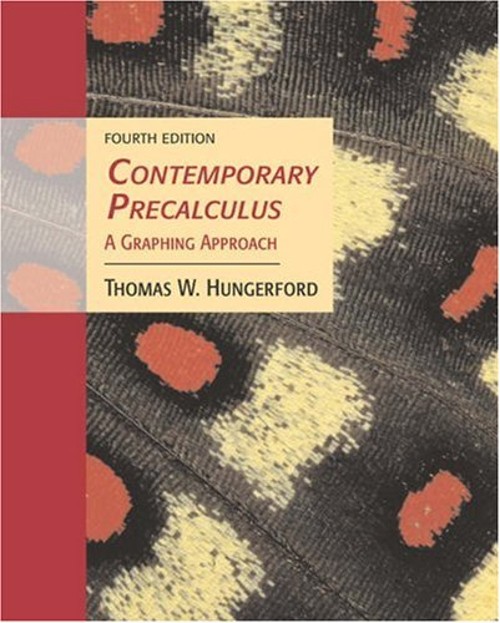 Contemporary Precalculus : A Graphing Approach Hardcover Thomas W