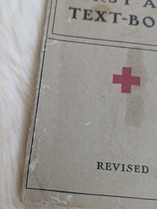 American Red Cross First Aid Textbook Revised 1940 Corrected Reprint Vintage gallery