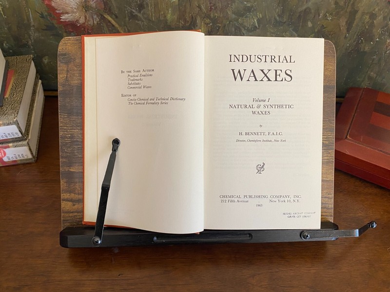 Industrial Waxes, Volume 1: Natural & Synthetic Waxes by H. Bennett, 1963 gallery