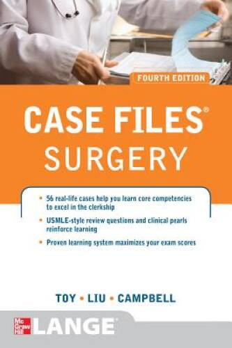 Case Files Surgery, Fourth Edition (LANGE Case Files) – Paperback – ACCEPTABLE