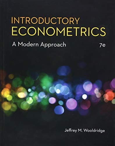 Introductory Econometrics: A Modern Approach (MindTap Course L…