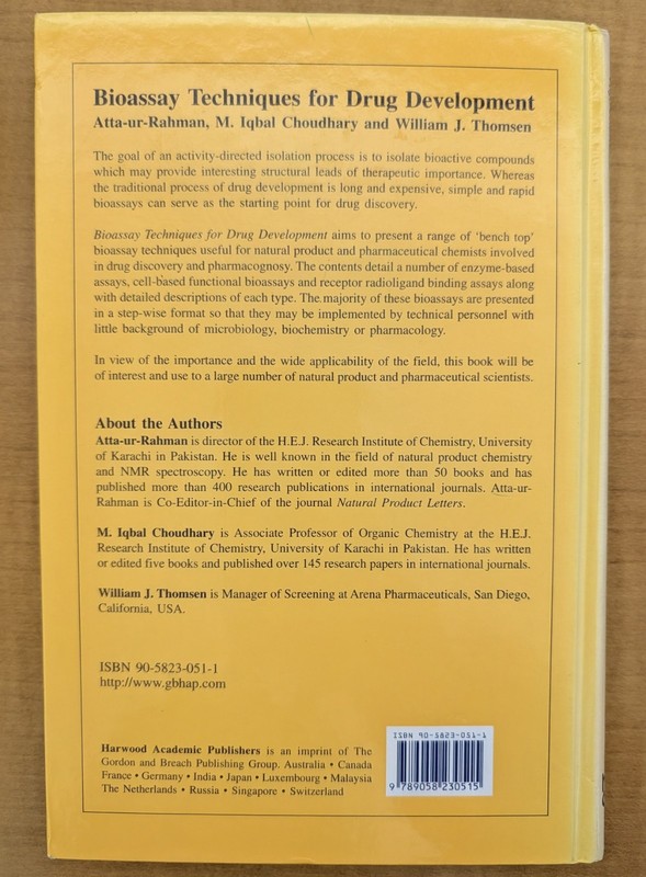 Bioassay Techniques for Drug Development (2001, Hardcover) gallery