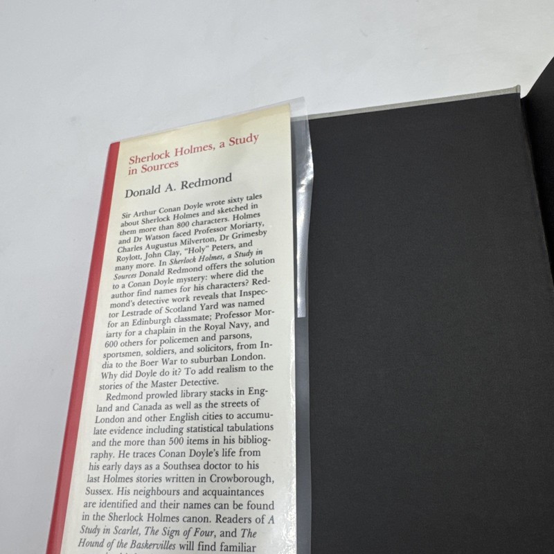 Sherlock Holmes A Study in Sources Donald A Redmond 1982 Hardcover First Edition gallery