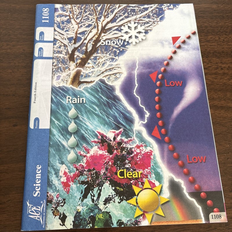 School of Tomorrow Ace Science PACE # 1108 Fourth Edition Unused