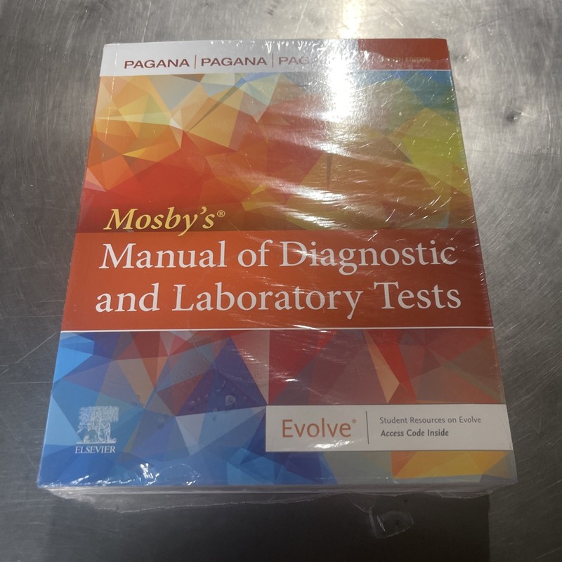 Mosby’s® Manual of Diagnostic and Laboratory Tests 7th edition NEW SEALED