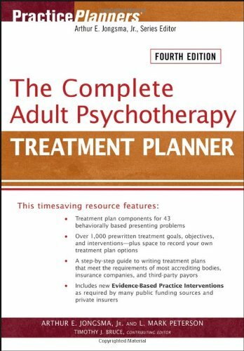 The Complete Adult Psychotherapy Treatment Planner by Jongsma Jr., Arthur E.|