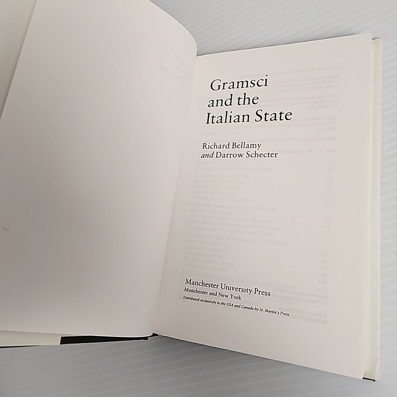 Gramsci and the Italian State 1993 1st Edition Hardcover by Bellamy & Schecter gallery