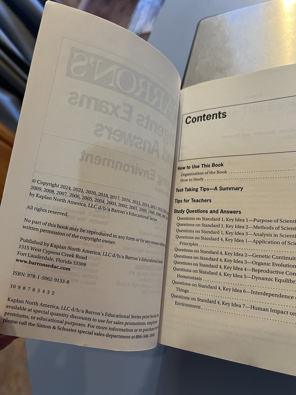Barron's Biology The Living Environment Regents Review Course, Exams Answers Set gallery