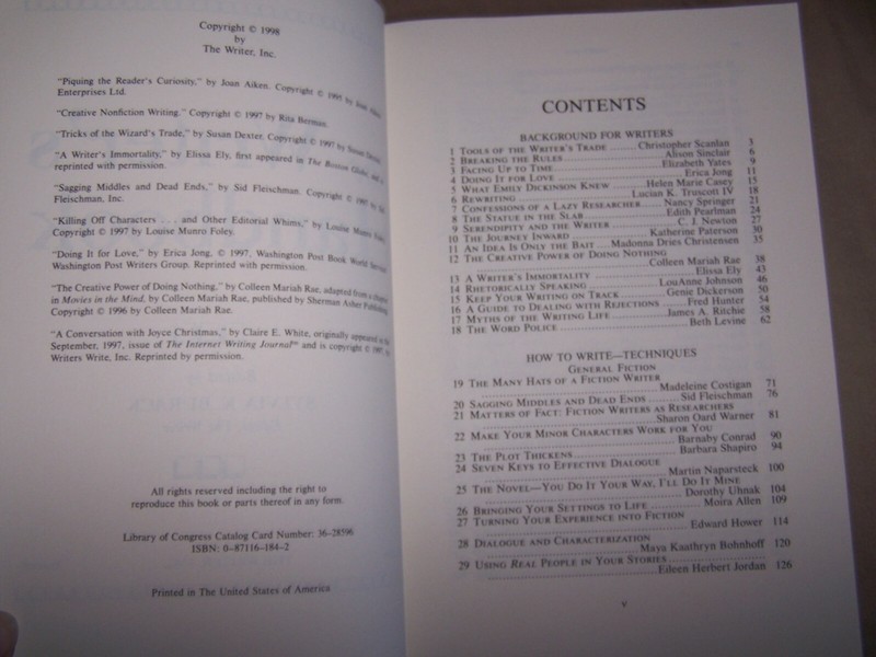 The Writer's Handbook, 1999 Edition edited by Sylvia K. Burack ©1998 paperback gallery