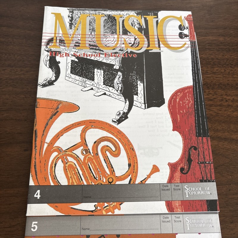 School of Tomorrow Ace Music PACEs 4-6 High school Elective Unused