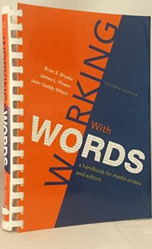 Working with Words: A Handbook – Plastic Comb, by Brooks Brian S.; – Acceptable