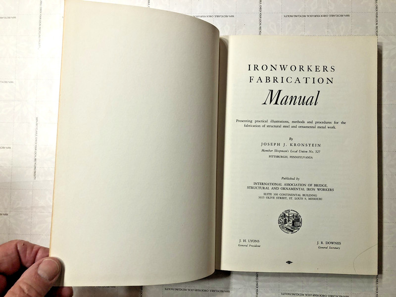RARE Ironworkers Fabrication Manual 1957 Including Punch Hole Paper Manuals I-V gallery