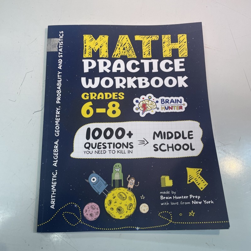 Math Practice Workbook Grades 6-8: 1000 Questions Middle school (d30-31)