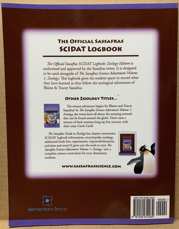 The Official Sassafras SCIDAT Logbook: Zoology Edition [Paperback] * Brand New * gallery