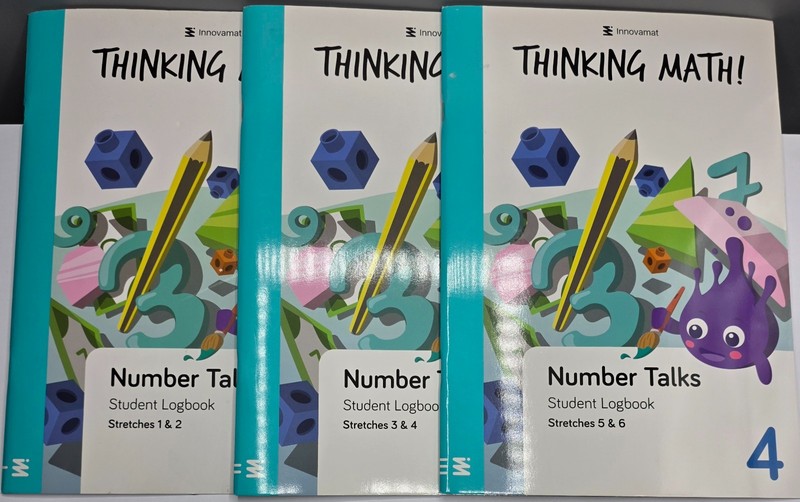 Innovamat Thinking Math! Number Talks Student Logbook Stretches 1-6 , Grade 4
