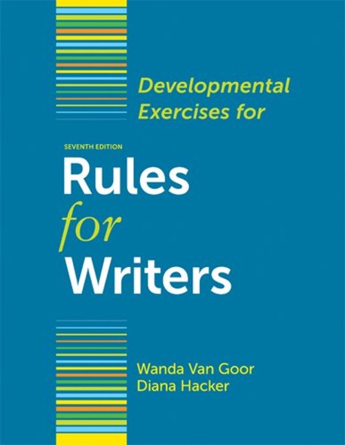 Developmental Exercises for Rules for Writers Wanda, Hacker, Dian