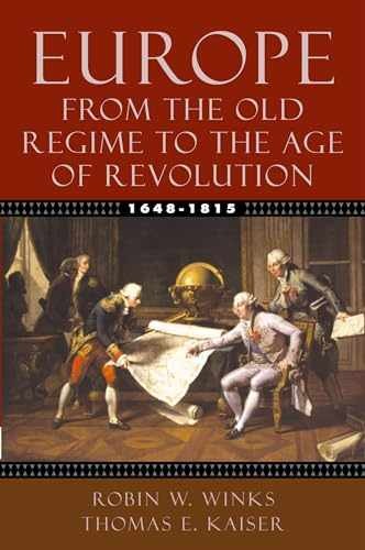 Europe, 1648-1815: From the Old – Paperback, by Winks Robin W.; – Very Good