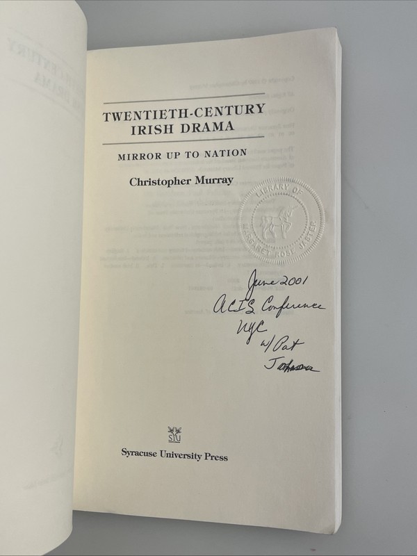 Irish Studies: Twentieth-Century Irish Drama Christopher Murray 2000 PB gallery