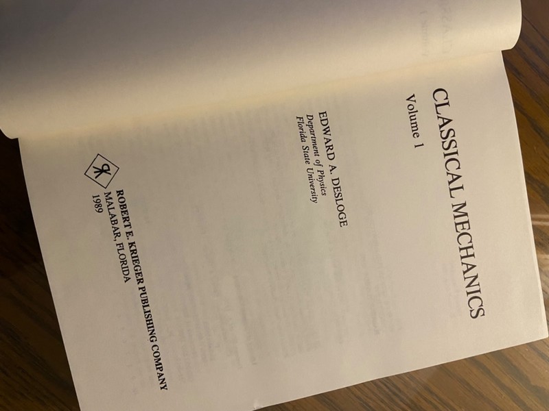 Classical Mechanics Vol 1, Edward A. Desloge gallery