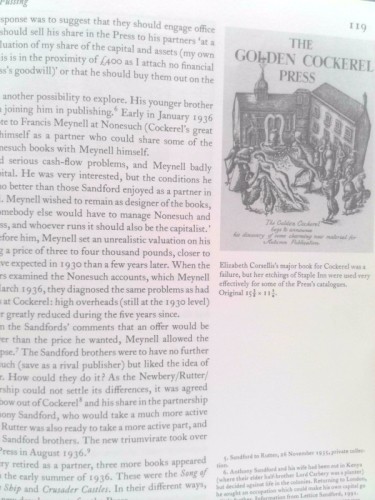 A History of the Golden Cockerel Press 1920-1960 by Roderick Cave; Sarah Manson gallery