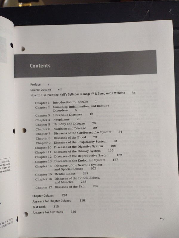 Human Diseases : 6th Ed Teacher's Manual W/CD Test Bank & Power Point VG Cond gallery