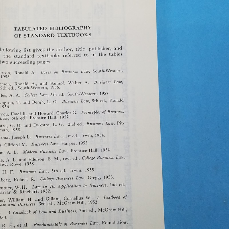 Business law college outline series 1961 #40 Barnes and noble gallery