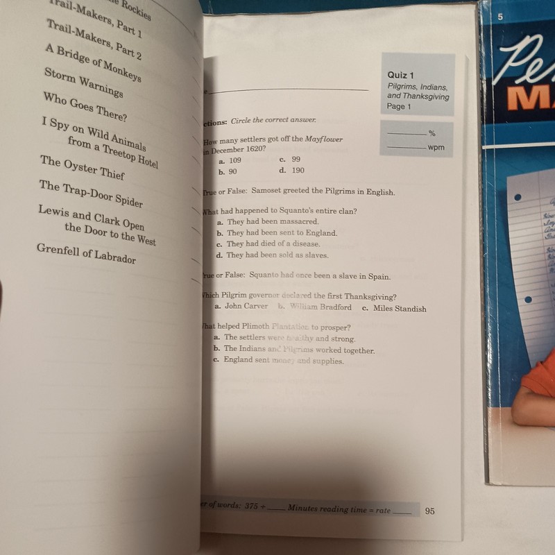 Abeka 5th Grade Reading Program Homeschool Set & Penmanship Mastery II gallery