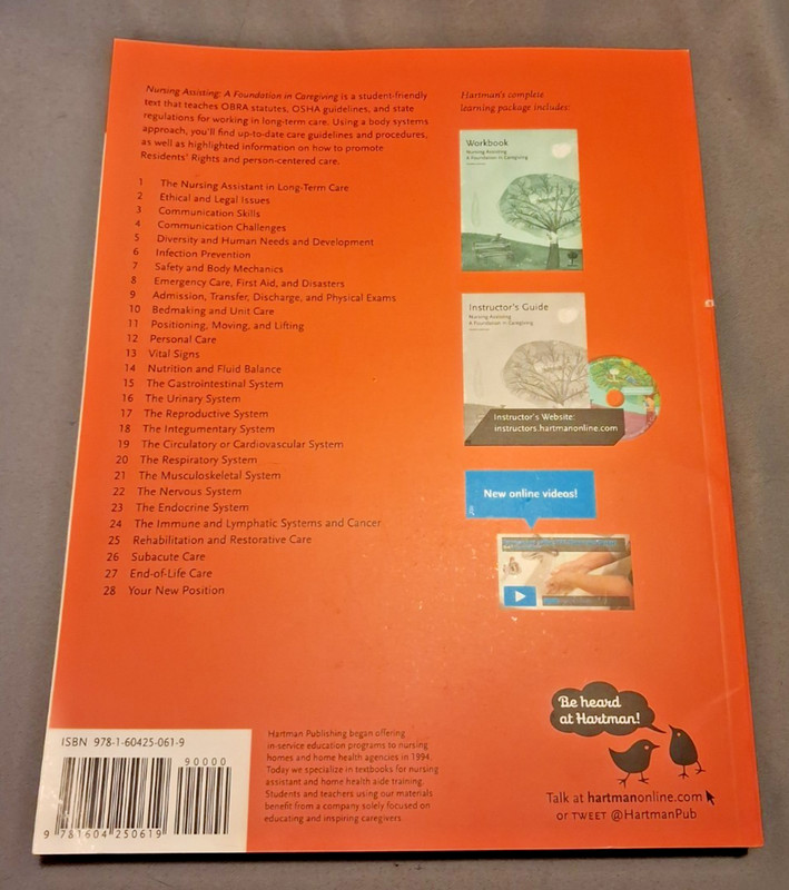 Nursing Assisting : A Foundation in Caregiving by Diana Dugan Text + Work book gallery